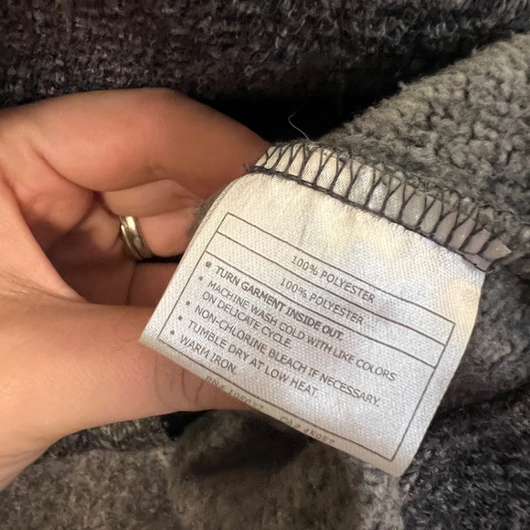 Ariat Contender Equestrian Fleece Asymmetrical Zip Up Women Size Large Gray - Picture 7 of 8